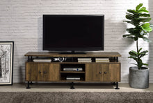Load image into Gallery viewer, Ensata II - TV Stand - Rustic Oak / Black