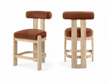 Load image into Gallery viewer, Arienzo - Velvet Performance Fabric Upholstered Counter Stool (Set of 2)