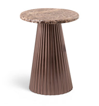 Load image into Gallery viewer, Cindra - Genuine Marble Top And Iron Base Table