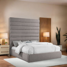 Load image into Gallery viewer, Adam - Linen Fabric Bed With 89" Headboard
