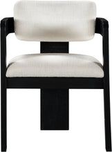 Load image into Gallery viewer, Sacha - Linen Dining Chair With Black Base (Set of 2)