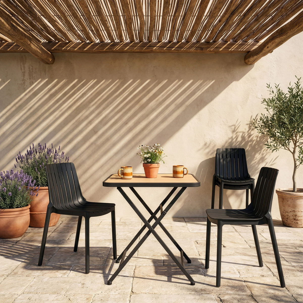 Marilla - Polypropylene Outdoor Patio Dining Chair (Set of 4)