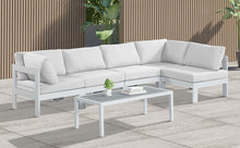 Load image into Gallery viewer, Nizuc - Outdoor Patio 5 Piece Modular Sectional With White Frame