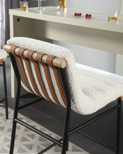 Load image into Gallery viewer, Lahni - 17" Boucle Fabric Counter Height Chair