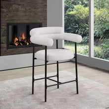 Load image into Gallery viewer, Blake - Counter Stool With Black Base (Set of 2)