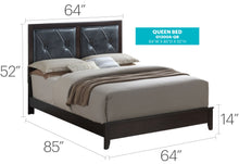Load image into Gallery viewer, Padded Headboard Bed