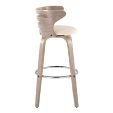 Load image into Gallery viewer, Cosini - Mid Century Modern Fixed Height, Barstool With Swivel With Round Footrest (Set of 2)