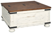 Load image into Gallery viewer, Wystfield - Cocktail Table with Storage - White / Brown