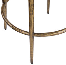 Load image into Gallery viewer, Ferro - Upholstered Backless Counter Stool With Brushed Gold Base