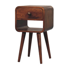 Load image into Gallery viewer, Mini California Curved Nightstand Wth Lower Slot