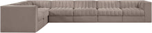 Load image into Gallery viewer, Rummi - Velvet Performance Fabric Upholstered 7 Piece Modular Sectional (With 3 Corner Chairs)