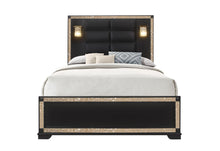 Load image into Gallery viewer, Blake - Queen / King Bed Side Rails - Black / Gold