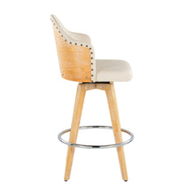 Load image into Gallery viewer, Ahoy - Contemporary Fixed Height Counter Stool & Round Footrest (Set of 2)
