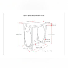 Load image into Gallery viewer, Selma - Handcrafted Metal And Wood Accent Table