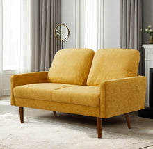 Load image into Gallery viewer, Loveseat Sofa, European Style With Sleek Design, Modern & Vintage Flair, Upholstered 2 Seater Couch