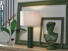 Load image into Gallery viewer, Keegan - Marble Table Lamp - Green