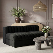 Load image into Gallery viewer, Rummi - Velvet Performance Fabric Upholstered 2 Piece Modular Armless Loveseat