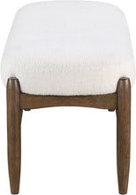 Load image into Gallery viewer, Briar - Faux Sheepskin Upholstered Bench