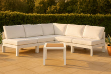 Load image into Gallery viewer, Nizuc - Outdoor Patio 5 Piece Modular Sectional With White Frame