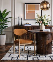 Load image into Gallery viewer, Riccio - Fabric Dining Arm Chair (Set of 2) - Natural Frame