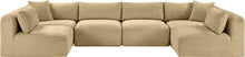 Load image into Gallery viewer, Shaggy - 6 Piece Modular U-Shaped Armless Sectional