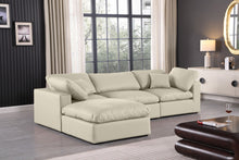 Load image into Gallery viewer, Comfy - 4 Piece Faux Leather Modular Sectional With Chaise
