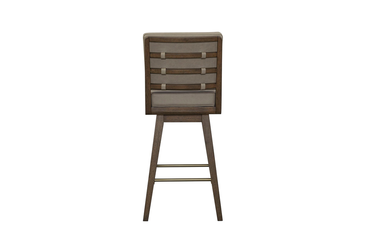 Elure - Leather Swivel Counter Sool (Set of 2)