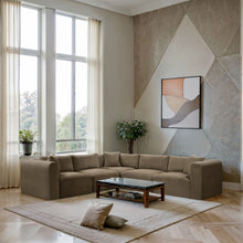 Load image into Gallery viewer, Shaggy - Fabric 5 Piece Modular Corner Sectional