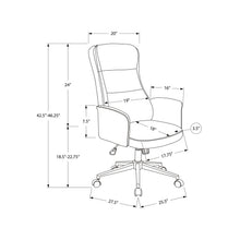 Load image into Gallery viewer, Office Chair With Adjustable Height, Ergonomic Design - Black