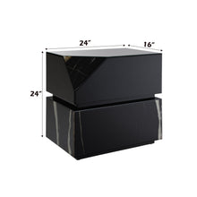 Load image into Gallery viewer, Drisana - Mirrored End Table - Black
