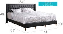 Load image into Gallery viewer, Stylish Bed For Spacious Rooms Contemporary