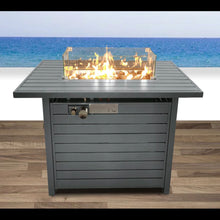 Load image into Gallery viewer, Propane Outdoor Fire Pit Table With Lid Versatile Fuel Options