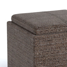Load image into Gallery viewer, Rockwood - Upholstered Cube Storage Ottoman With Tray