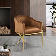 Load image into Gallery viewer, Xavier - Dining Chair with Gold Legs