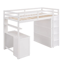 Load image into Gallery viewer, Loft Bed With Drawers, Desk, And Wardrobe