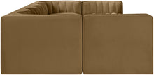Load image into Gallery viewer, Rummi - Velvet Performance Fabric Upholstered 7 Piece Modular Sectional (With 2 Corner Chairs)