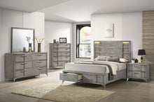 Load image into Gallery viewer, 2 Drawer Night Bookmatched Veneers - Gray