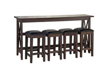 Load image into Gallery viewer, Carmina - Stool (Set of 2) - Dark Brown / Black