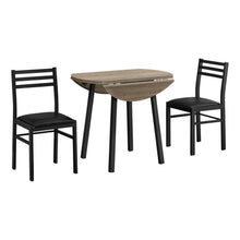 Load image into Gallery viewer, 3 Pieces Dining Table Set, Small, Drop Leaf, Contemporary & Modern