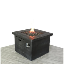 Load image into Gallery viewer, Fiber Reinforced Propane / Natural Gas, Fire Pit Table - Charcoal