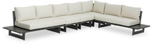 Load image into Gallery viewer, Maldives - 5 Piece Water Resistant Outdoor Patio Modular Sectional With Gray Base