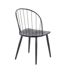 Load image into Gallery viewer, Riley - Industrial High Back Armless Chair (Set of 2) - Black