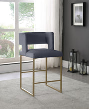 Load image into Gallery viewer, Caleb - Counter Stool with Gold Legs (Set of 2)
