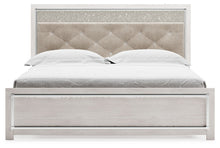 Load image into Gallery viewer, Altyra - King Panel Bed With Upholstered Headboard - White