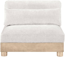 Load image into Gallery viewer, Turin - Chenille Fabric Upholstered Modular Armless Chair - Natural Base