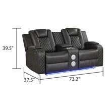 Load image into Gallery viewer, Benz - Power Reclining Loveseat & LED Lighting And Built In USB