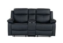 Load image into Gallery viewer, U6026 - Reclining Sofa With LED - Black