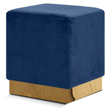 Load image into Gallery viewer, Jax - Stool Ottoman with Gold Base