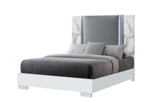 Load image into Gallery viewer, Ylime - Queen Bed Headboard With LED And Footboard - White