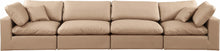 Load image into Gallery viewer, Comfy - Faux Leather Modular Sofa 4 Pieces - Tan